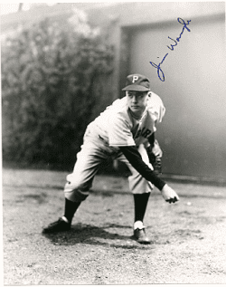 AUTOGRAPHED  photo JIM WAUGH - Pittsburgh Pirates