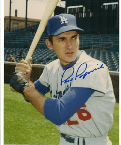 AUTOGRAPHED PAUL POPOVICH 8x10 Los Angels Dodgers photo