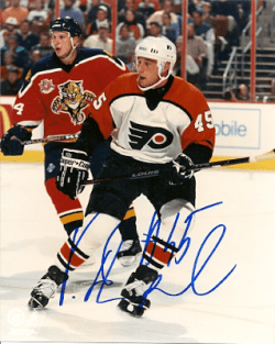 Autographed VINNY PROSPAL photo - Philadelphia Flyers