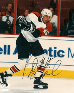 Autographed VINNY PROSPAL photo - Philadelphia Flyers