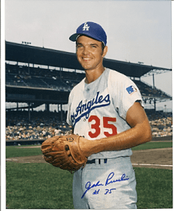AUTOGRAPHED JOHN PURDIN Los Angels Dodgers photo