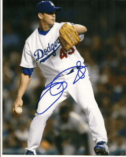 AUTOGRAPHED SCOTT PROCTOR Los Angels Dodgers photo