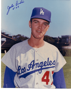 AUTOGRAPHED JOHN PURDIN 8x10 Los Angels Dodgers photo