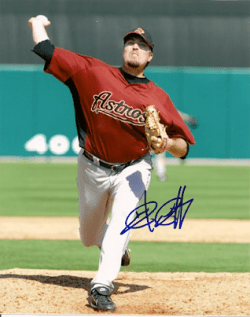 AUTOGRAPHED  photo CHAD QUALLS Houston Astros