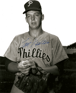 AUTOGRAPHED TOM QUALTERS 8x10 Philadelphia Phillies Photo