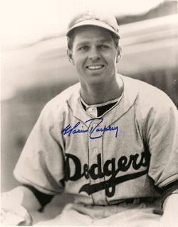 AUTOGRAPHED MARV RACKLEY 8x10 Brooklyn Dodgers photo
