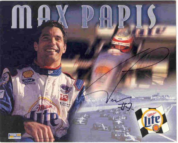 AUTOGRAPHED SIGNED photo MAX PAPIS Indy Racing