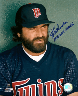 AUTOGRAPHED JEFF REARDON -  Minnesota Twins photo