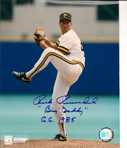AUTOGRAPHED RICK REUSCHEL 8X10 Pittsburgh Pirates Photo
