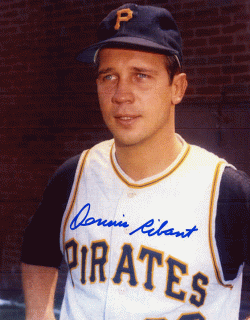 AUTOGRAPHED DENNIS RIBANT 8X10 Pittsburgh Pirates Photo