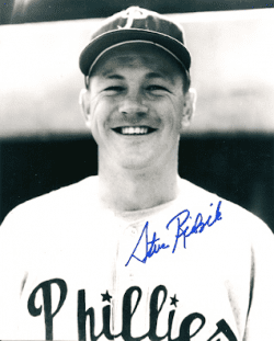 AUTOGRAPHED STEVE RIDZIK  8X10 Philadelphia Phillies Photo