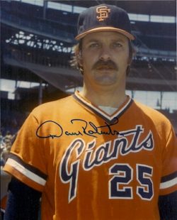 AUTOGRAPHED DAVE ROBERTS San Francisco Giants Photo