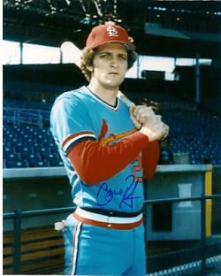 AUTOGRAPHED GENE ROOF 8x10 St. Louis Cardinals photo