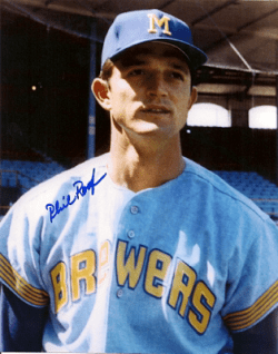 AUTOGRAPHED PHIL ROOF 8x10 Milwaukee Brewers photo