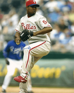 AUTOGRAPHED  photo FRANCISCO ROSARIO  Phillies