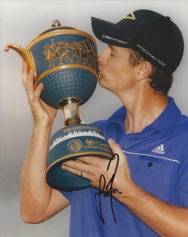 Autographed Justin Rose PGA Photo