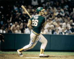 AUTOGRAPHED JOE RUDI 8x10 Oakland A's Photo