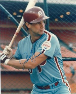 AUTOGRAPHED JOHN RUSSELL 8X10 Philadelphia Phillies Photo