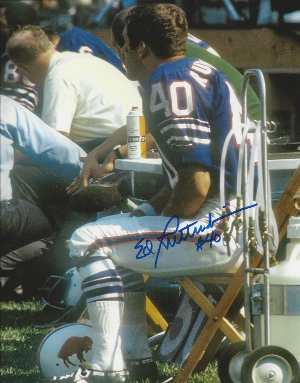 Autographed Ed Rutkowski  Buffalo Bills 8x10 Photo w/COA
