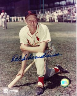 Autographed HOF'R RED SCHOENDIENST 8x10 St. Louis Cardinals- Photo