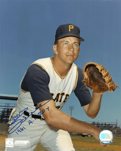AUTOGRAPHED DON SCHWALL 8X10 Pittsburgh Pirates Photo