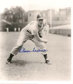 AUTOGRAPHED ELMER SEXAUER 8x10 Brooklyn Dodgers photo