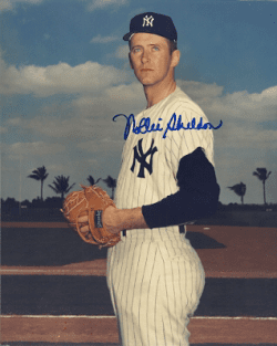 AUTOGRAPHED ROLLIE SHELDON 8x10 New York Yankees Photo