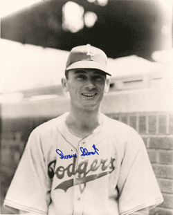 AUTOGRAPHED DWAIN SLOAT 8x10 Brooklyn Dodgers photo