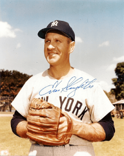 Autographed  ENOS SLAUGHTER -8x10 New York Yankees - Photo