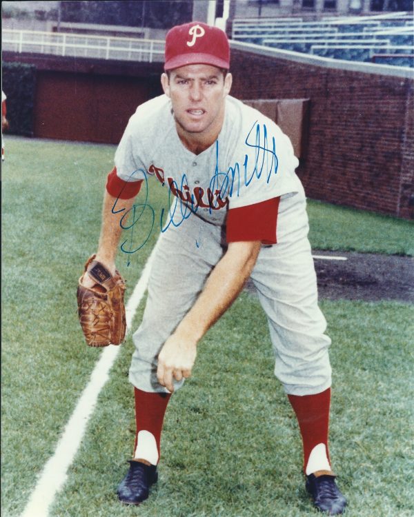 AUTOGRAPHED BILLY SMITH 8X10 Philadelphia Phillies Photo