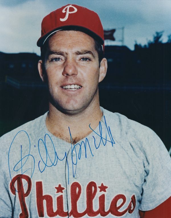 AUTOGRAPHED BILLY SMITH 8X10 Philadelphia Phillies Photo