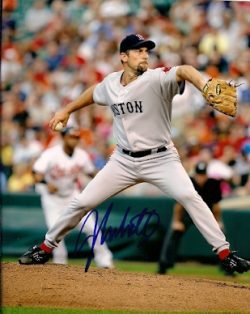 AUTOGRAPHED JOHN SMOLTZ 8x10 Boston Red Sox photo