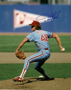 AUTOGRAPHED DICKIE NOLES 8x10 Philadelphia Phillies photo