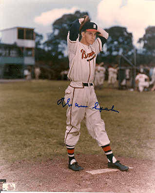 Autographed WARREN SPAHN 8x10 Milwaukee Braves Photo - Main Line Autographs