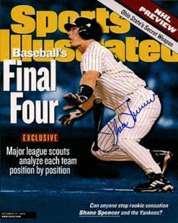 AUTOGRAPHED SHANE SPENCER 8x10 New York Yankees Photo