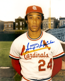 AUTOGRAPHED SCIPIO SPINKS 8X10 St. Louis Cardinals photo