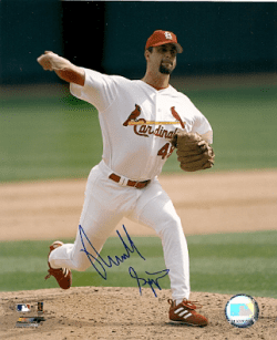 AUTOGRAPHED RUSS SPRINGER St. Louis Cardinals photo