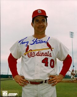 AUTOGRAPHED TRACY STALLARD St. Louis Cardinals photo