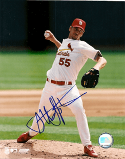 AUTOGRAPHED GARRETT STEPHENSON 8x10 St. Louis Cardinals photo