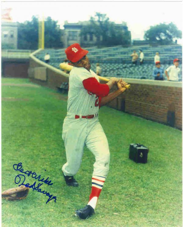 AUTOGRAPHED SIGNED photo TED SAVAGE Cardinals