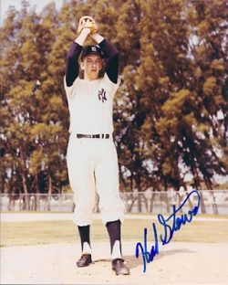 AUTOGRAPHED HAL STOWE photo  New York Yankees