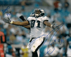 Autographed DARRYL TAPP 8x10 Philadelphia Eagles Photo