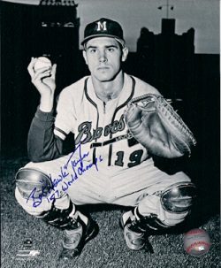 AUTOGRAPHED  BOB TAYLOR 8x10 Milwaukee Braves Photo