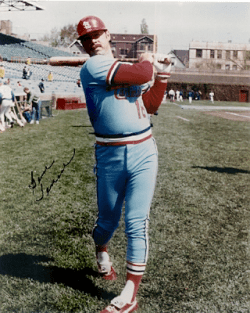 AUTOGRAPHED GENE TENACE 8x10 St. Louis Cardinals photo