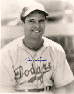 AUTOGRAPHED JOE TEPSIC 8x10 Brooklyn Dodgers photo