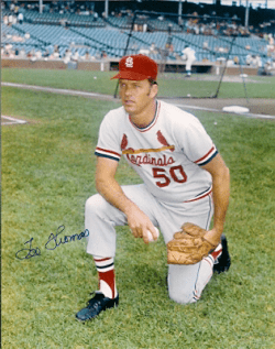AUTOGRAPHED LEE THOMAS St. Louis Cardinals photo