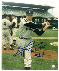 AUTOGRAPHED GEORGE THOMAS 8x10 Detroit Tigers Photo