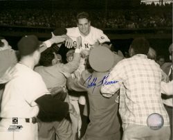 AUTOGRAPHED BOBBY THOMSON 8x10 New York Giants Photo