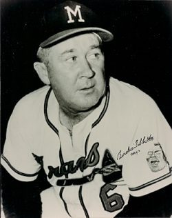 AUTOGRAPHED  BIRDIE TEBBETTS 8x10 Milwaukee  Braves Photo