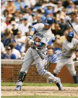 AUTOGRAPHED TERRY TIFFEE Los Angeles Dodgers photo